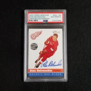 2000 Alex Delvecchio Topps Heritage Auto PSA Authentic