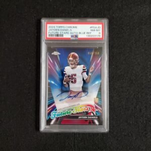 2024 Jayden Daniels Topps Chrome Rookie Future Stars Auto Blue Refractor /150