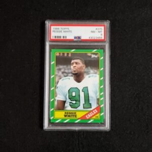 1986 Reggie White Topps Rookie PSA 8