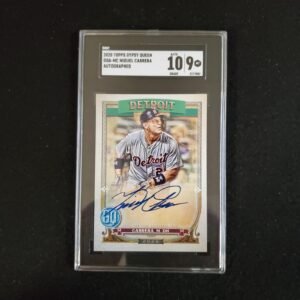 2020 Miguel Cabrera Topps Gypsy Queen Auto SGC 10/9
