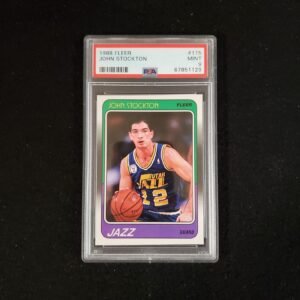 1988-89 John Stockton Fleer Rookie PSA 9