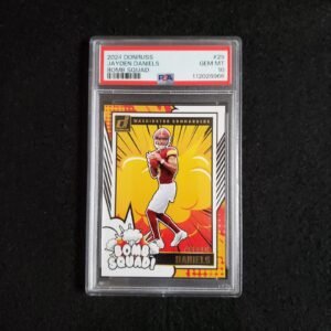 2024 Jayden Daniels Panini Donruss Rookie Bomb Squad Insert PSA 10