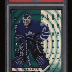 1997-98 Felix Potvin PSA 9 Pinnacle EPIX Emerald PLAY #E11 Low POP14 NO 10'S