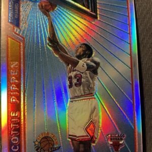 Scottie Pippen 1996 Topps Mystery Finest Refractor Card Chicago Bulls