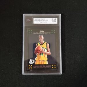 2007/08 TOPPS NBA BASKETBALL CARD #112 KEVIN DURANT ROOKIE RC KSA 9.5 NGM