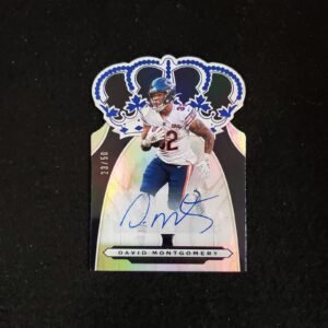 2019 David Montgomery Panini Chronicles Crown Royale Rookie Die Cut Auto /50