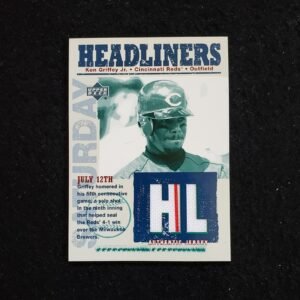 2003 Ken Griffey Jr Upper Deck Headliners Game Used Jersey Patch Relic