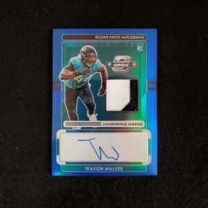 2022 Travon Walker Contenders Optic Rookie Patch Auto RPA Blue Prizm /50