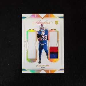 2022 PANINI FLAWLESS JAMES COOK DEBUT DUALS  ROOKIE PATCH /15