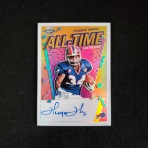 2022 Thurman Thomas Contenders Optic All-Time Auto Gold /50