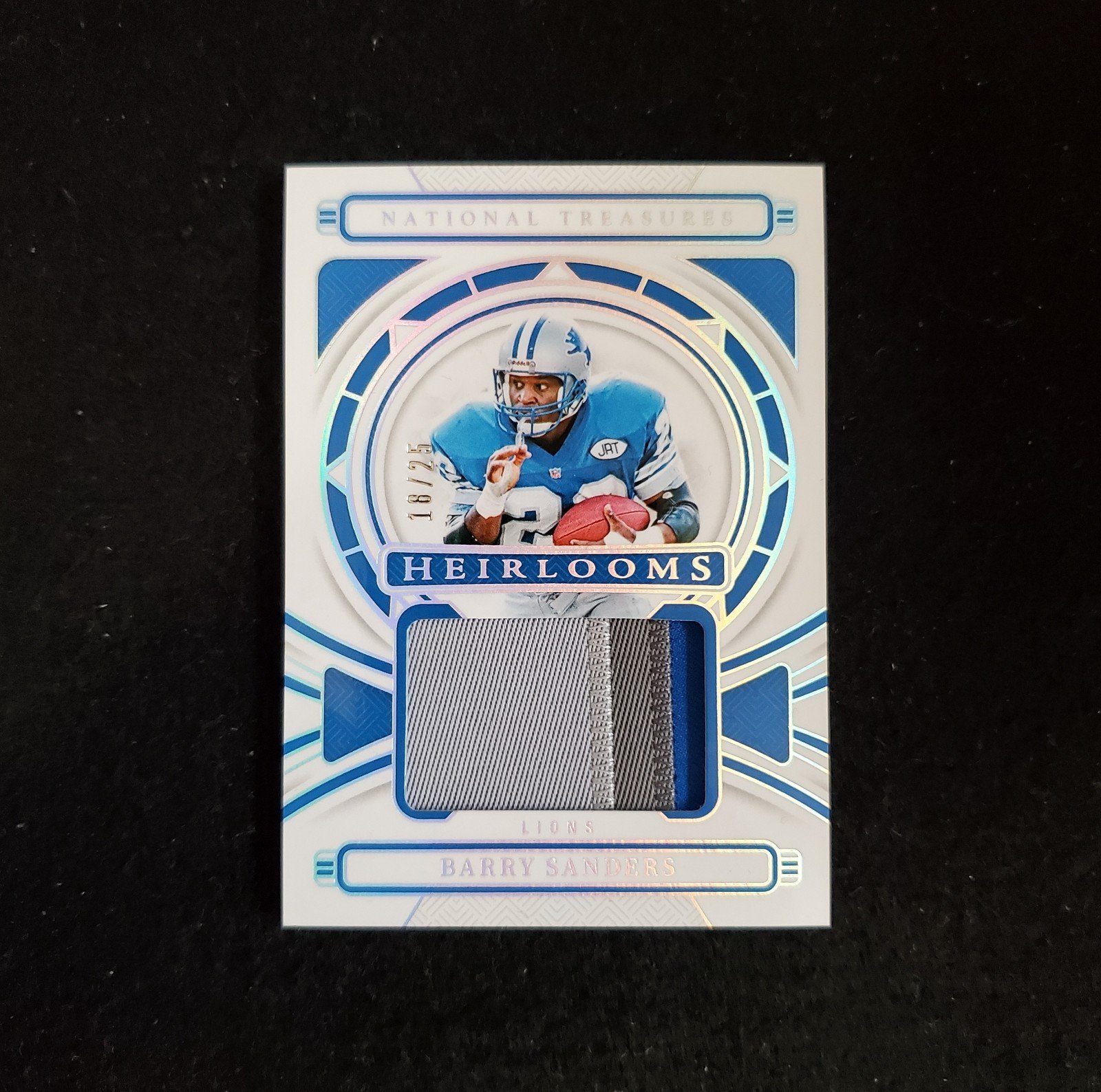 2024 Barry Sanders National Treasures Heirlooms Patch /25