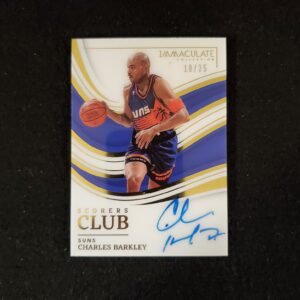2022-23 Panini Immaculate Charles Barkley Scorers Club Auto 18/25 HOF