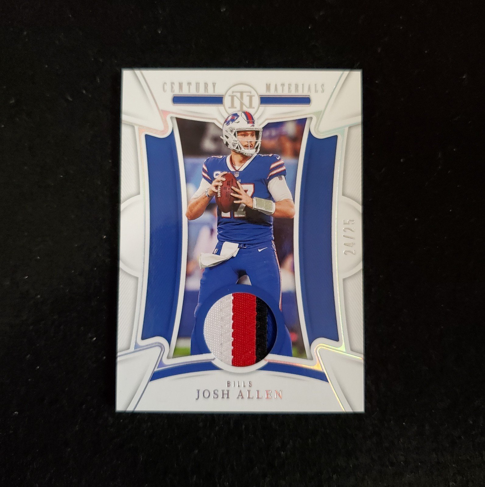 2022 Josh Allen National Treasures Century Materials 4-Color Patch /25