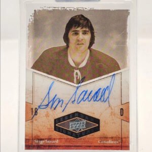 SERGE SAVARD 2024-25 UPPER DECK CLEAR CUT LEGENDARY SIGNATURES AUTO Q1772