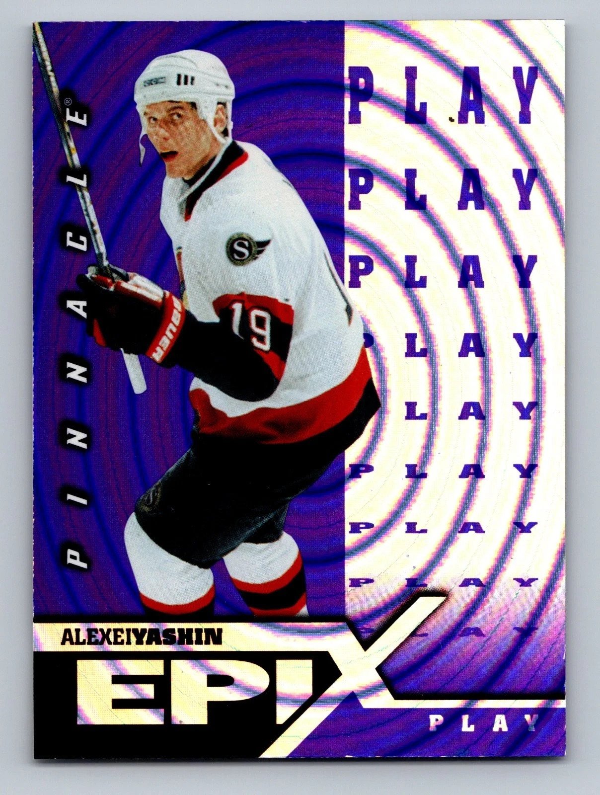1997-98 Pinnacle Hockey Alexei Yashin Epix Play Purple #E4
