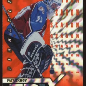 Patrick Roy Epix Season Orange #E7 1997-98 Pinnacle Colorado Avalanche HOF Card