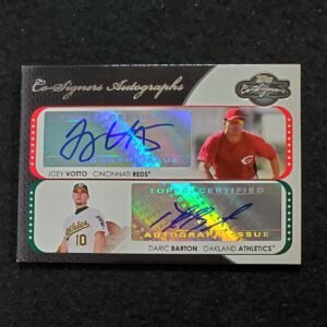 2008 Topps Co-Signers Joey Votto Daric Barton Dual Rookie Auto