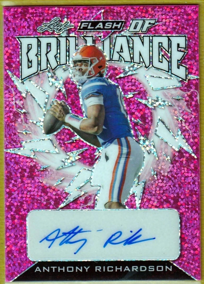 2022 Leaf Flash Flash of Brilliance Autographs Pink - Anthony Richardson /15