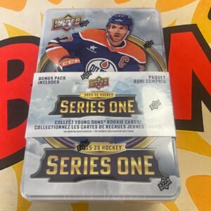 2025-26 Upper Deck Hockey Series 1 Sealed Tin Box - 9 Packs