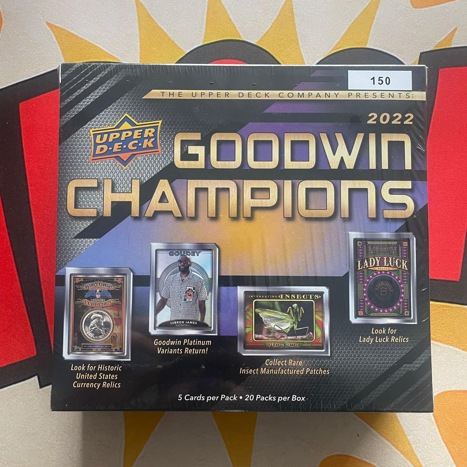 2022 Goodwin Champions Hobby Box 20 Packs per Box, 5 Cards per Pack - Image 2