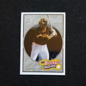 2008 Tony Gwynn Upper Deck Baseball Heroes Charcoal /399