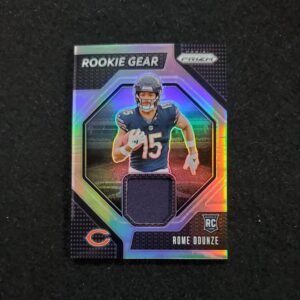 2024 Rome Odunze Panini Prizm Silver Rookie Gear Patch RC