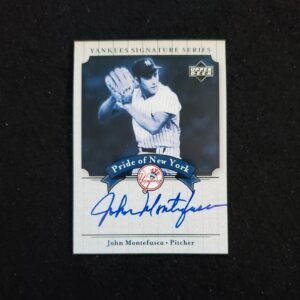 2003 John Montefusco UD Yankees Signature Series Auto