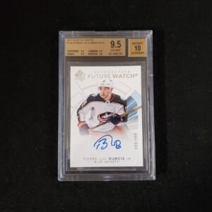 2017-18 Pierre-Luc Dubois SP Authentic Future Watch Auto Rookie /999 BGS 9.5