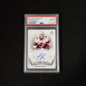 2021-22 Shane Pinto SP Authentic Future Watch Auto /999 PSA 10