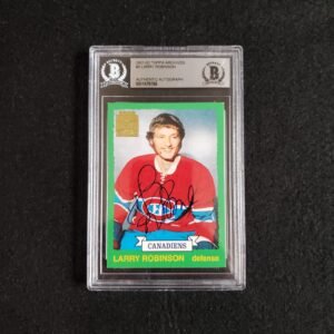 2001-02 Larry Robinson Topps Archives Auto BGS Authentic