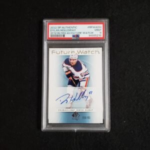 2022-23 Dylan Holloway SP Authentic Future Watch Retro Rookie Auto /199 PSA 9