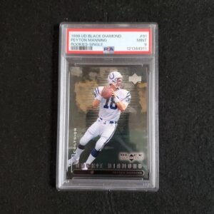 1998 Peyton Manning Upper Deck Black Diamond Rookie PSA 9