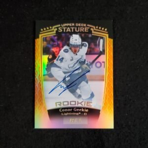 2024-25 Upper Deck Stature Conor Geekie Rookie Auto Orange /50 #33