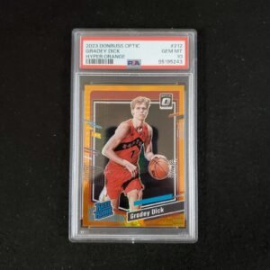 2023-24 Grady Dick Panini Donruss Optic Hyper Orange Rookie /99 PSA 10