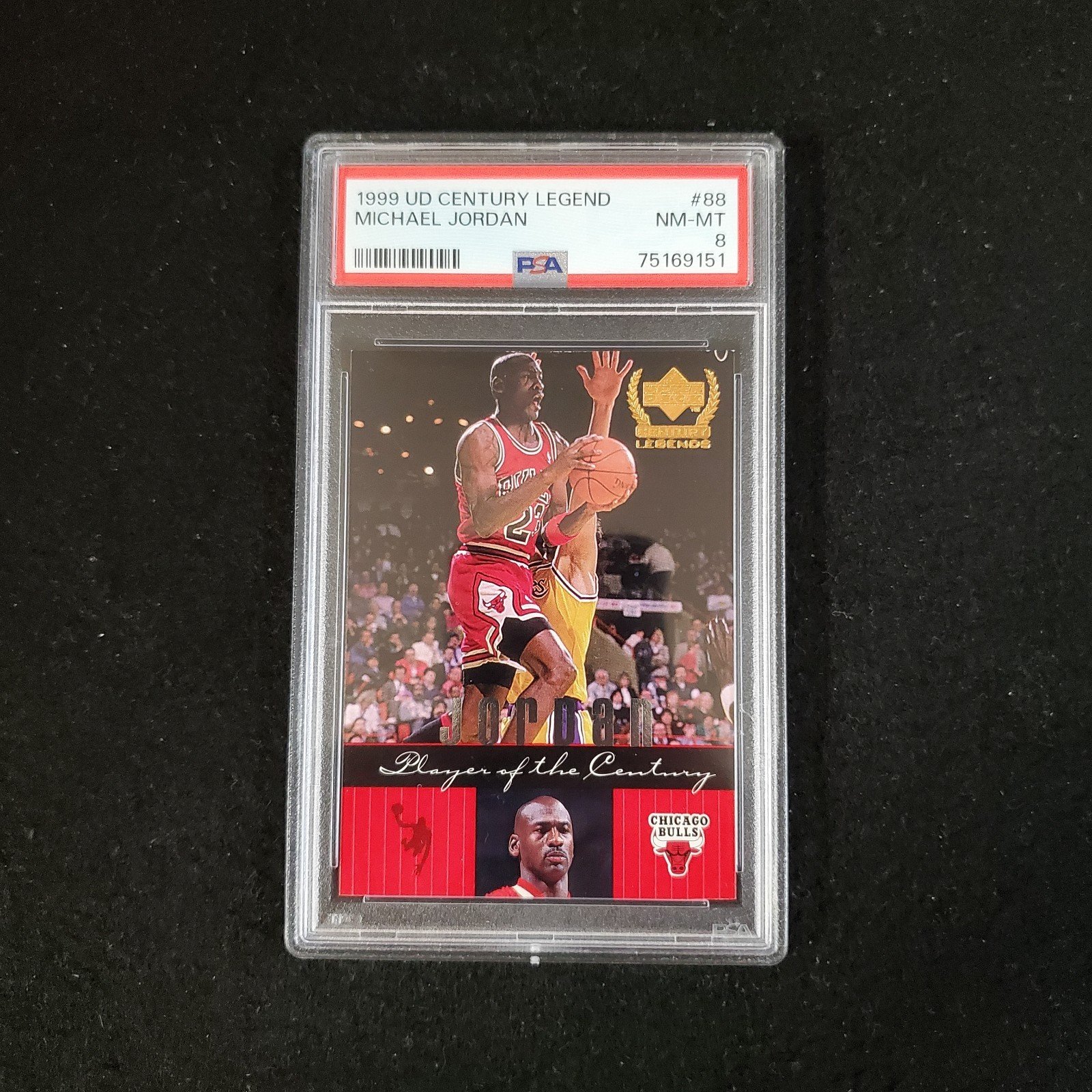 1999 Michael Jordan Upper Deck Century Legend PSA 8