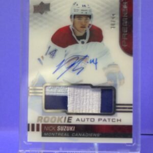 2019-20 Nick Suzuki Premier /99 Super Rookies Rookie Patch Auto RPA
