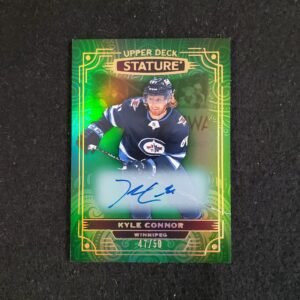 2021-22 Upper Deck Stature Kyle Connor Auto Green /50