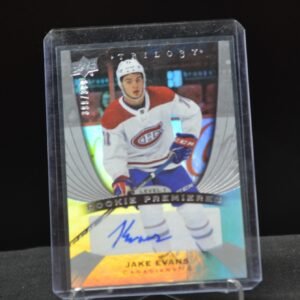 2020-21 Upper Deck Trilogy Jake Evans RC Auto /399 Montreal Canadiens #63