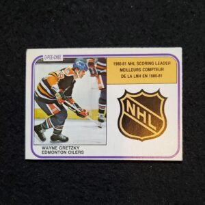 1981-82 Wayne Gretzky O-Pee-Chee Scoring Leader