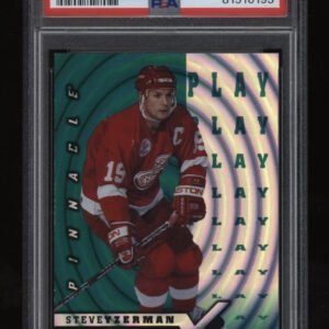1997-98 Steve Yzerman PSA 8 Pinnacle EPIX Emerald PLAY #E9 POP8 Only 1 Higher