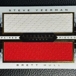 2014 Panini Anthology Paired Pieces Steve Yzerman Brett Hull 97/99 Jersey