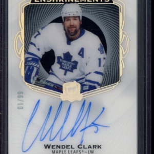 2021 Upper Deck The Cup Wendel Clark Enshrinements Auto 1/99
