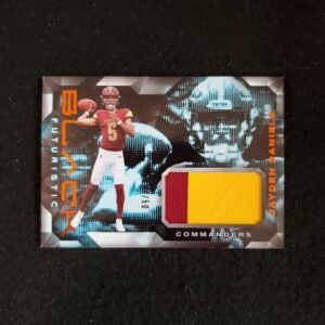 2024 Jayden Daniels Panini Black  Rookie Futuristic 2 Color Patch /50