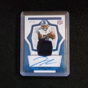 2023 National Treasures JAHMYR GIBBS Purple Rookie Gloves Auto  /15 SSP