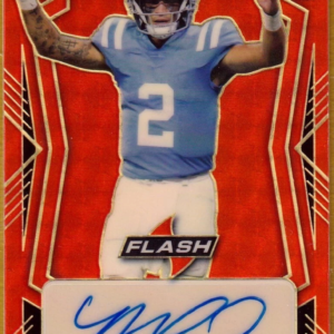 2022 Leaf Flash Autographs Red Flood Gold Circles Matt Corral RC AUTO 1/1