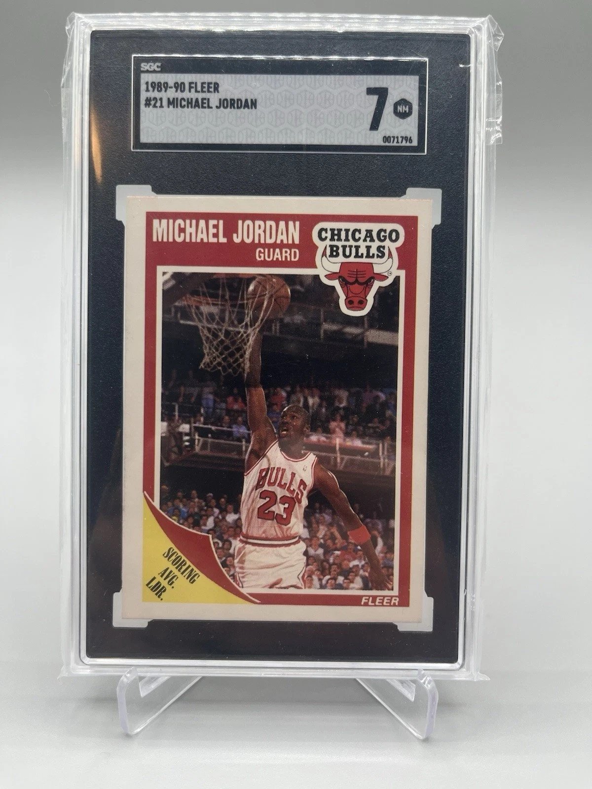 1989 fleer michael jordan 21 sgc 7