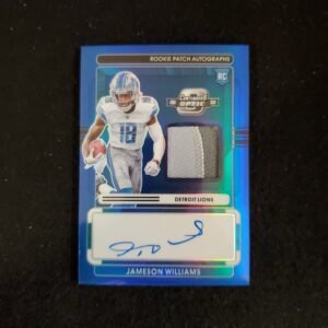 2022 Jameson Williams Contenders Optic Rookie Patch Auto 1/30 Bookend