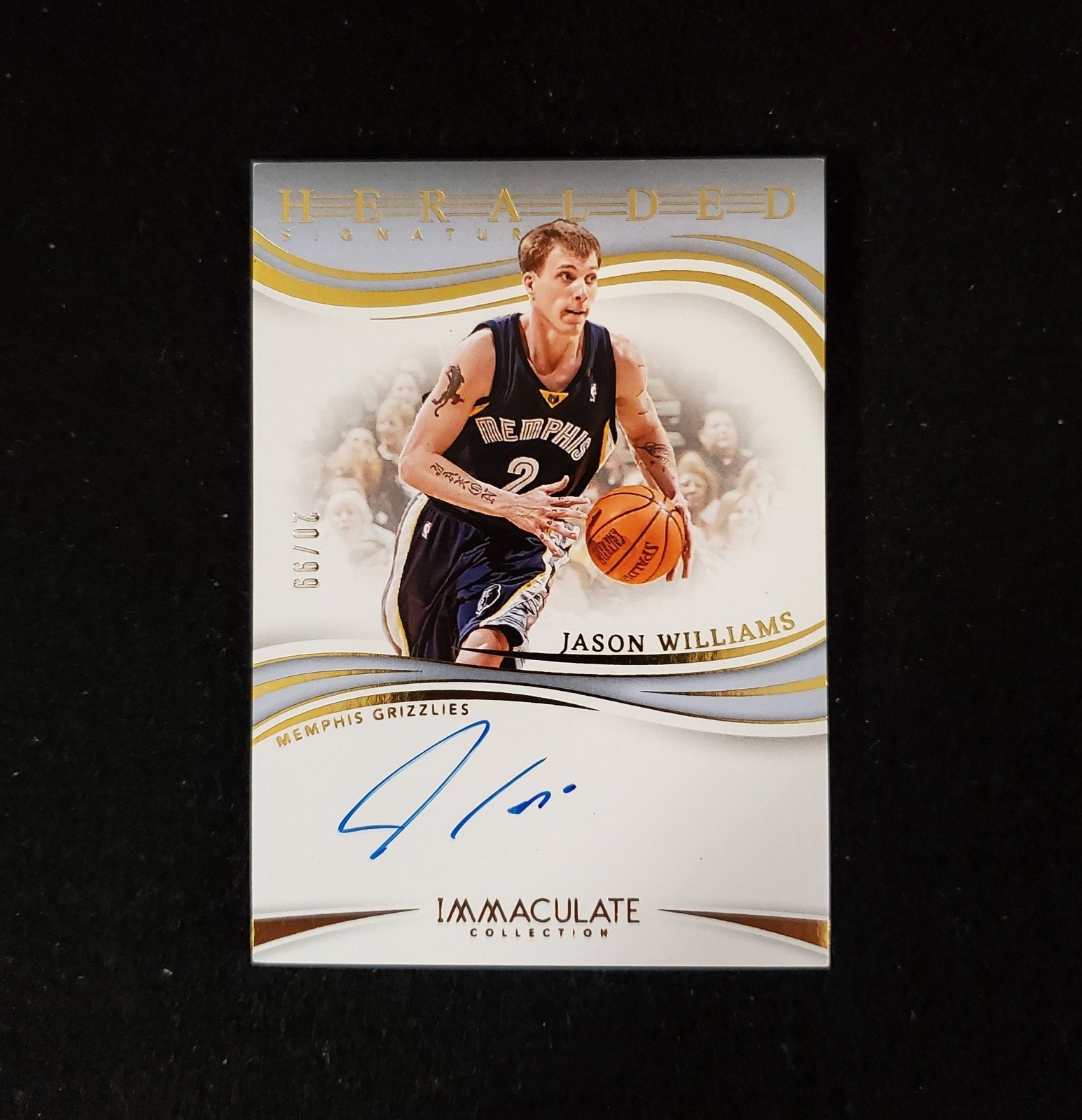 2023-24 Jason Williams Panini Immaculate Heralded Auto /99
