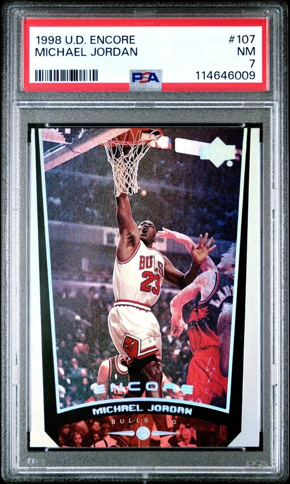 1998-99 Upper Deck Encore Michael Jordan #107 PSA 7 Chicago Bulls HOF