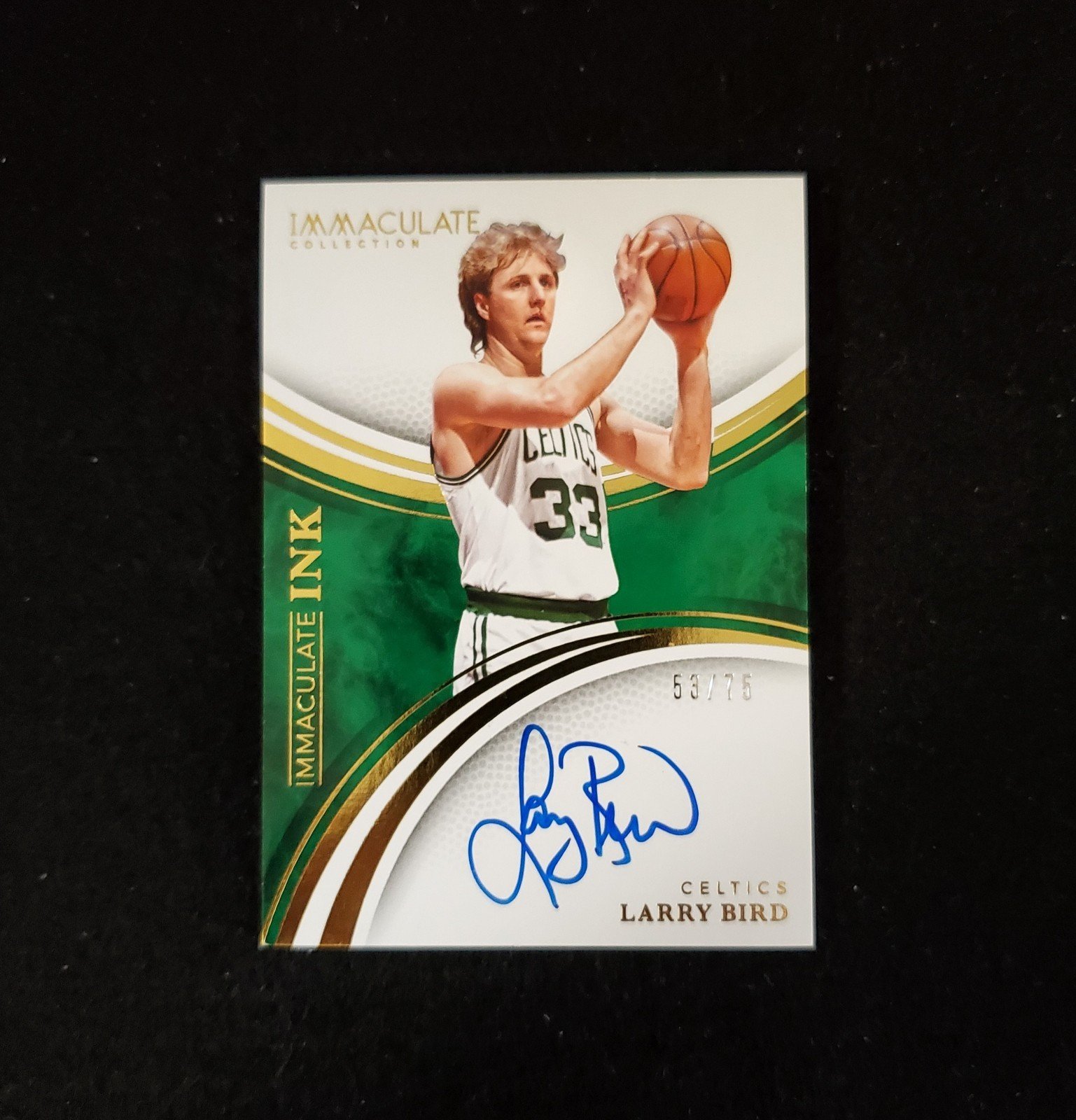 Larry Bird 2024-25 Immaculate Collection Auto 53/75